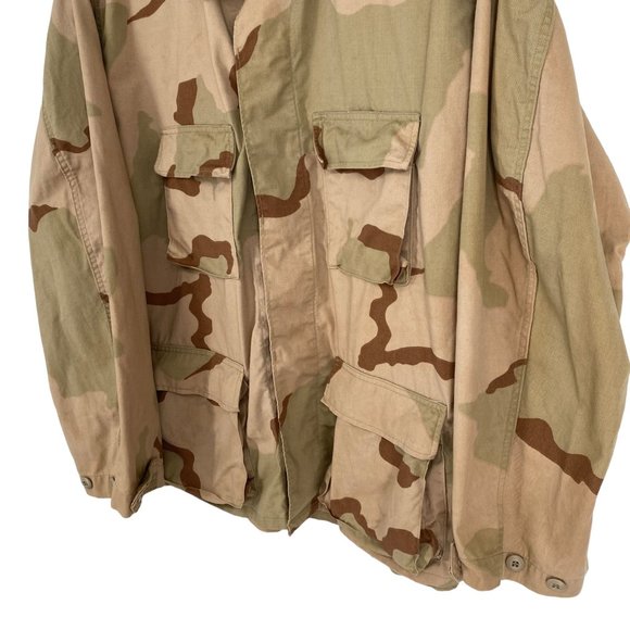 NWT Buzz Off Mens XL Desert Army Camo Jackets Collared Pockets Insect Shield - Picture 3 of 14